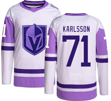 Authentic William Karlsson Vegas Golden Knights Hockey Fights Cancer Jersey - Men's
