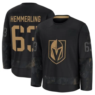 Premium Ben Hemmerling Black Vegas Golden Knights 2024 Military Appreciation Practice Jersey - Men's